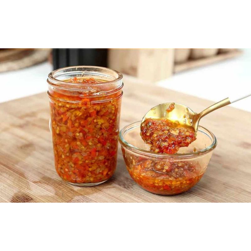 

(275gram) PAKET HEMAT HARGA MURCEE 2 BOTOL Sambal bawang/sambal baby cumi/sambal cakalang/balado teri kacang/sambal ayam bakar