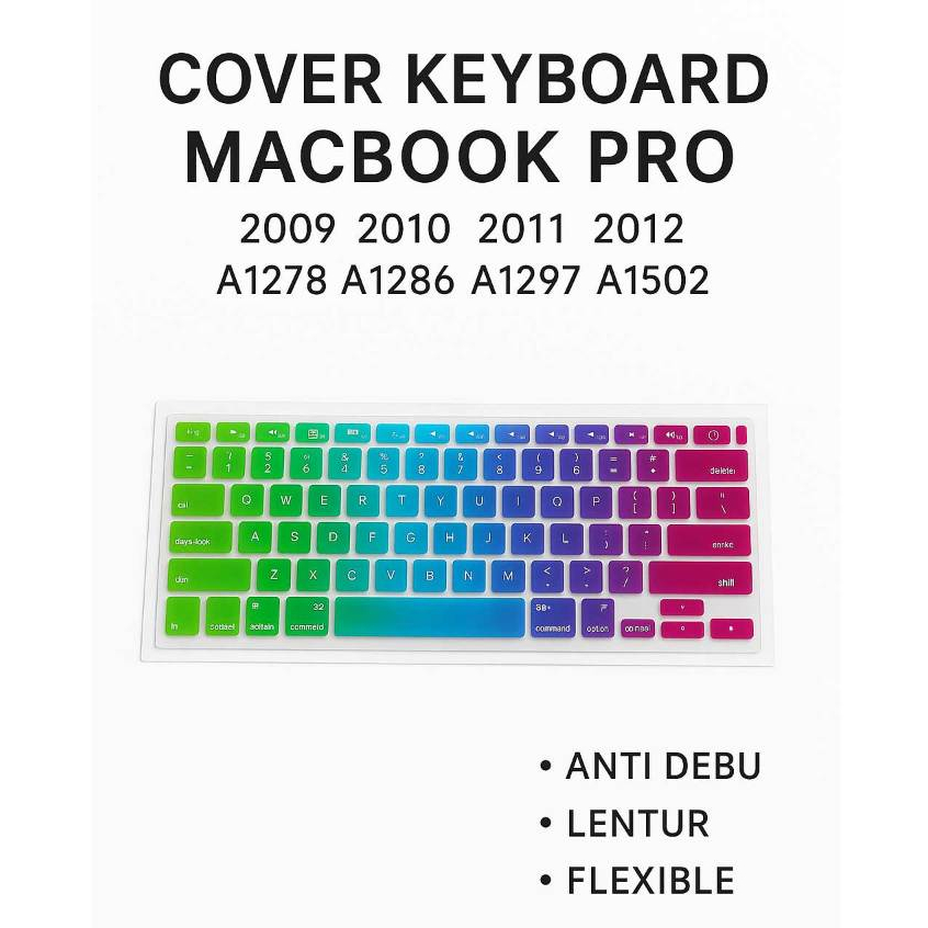 Keyboard Macbook Cover Protector Pro Air  A1278 A1286 A1297 A1502 2009 2010 2011 2012