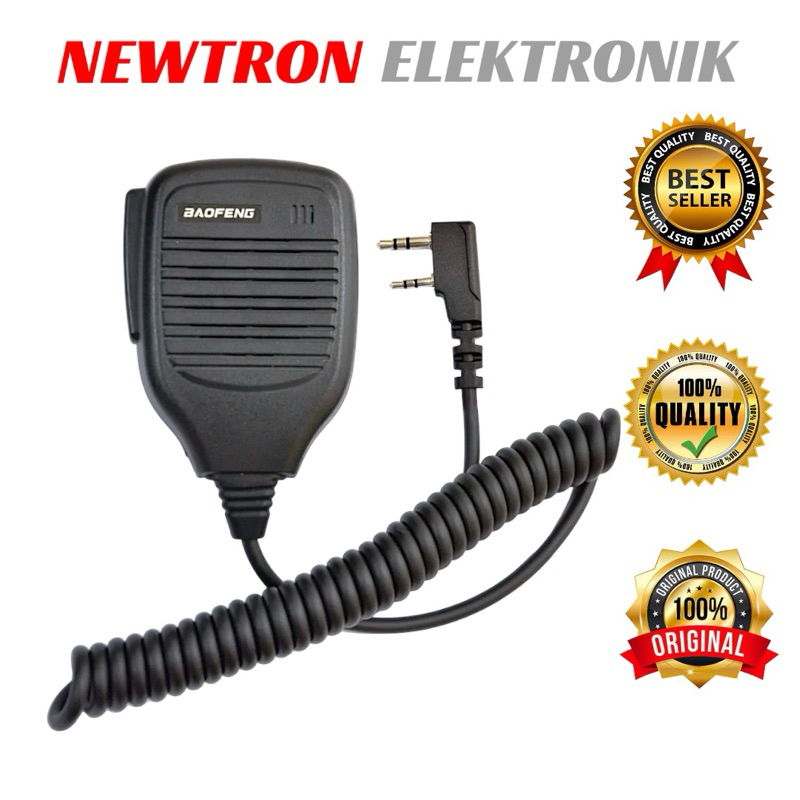 Mic HT Baofeng UV5R UV82 Original Asli Compatible Vertec VT-5R VT-82 BF-888S Pofung BJH Comteck Tori