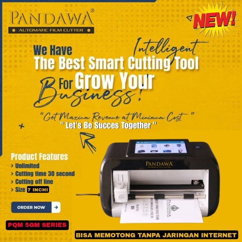 Mesin cutting Hydrogel Screen Protector Unlimited Tanpa Batas pemotongan/Rock space/oase/vivan/Luna/