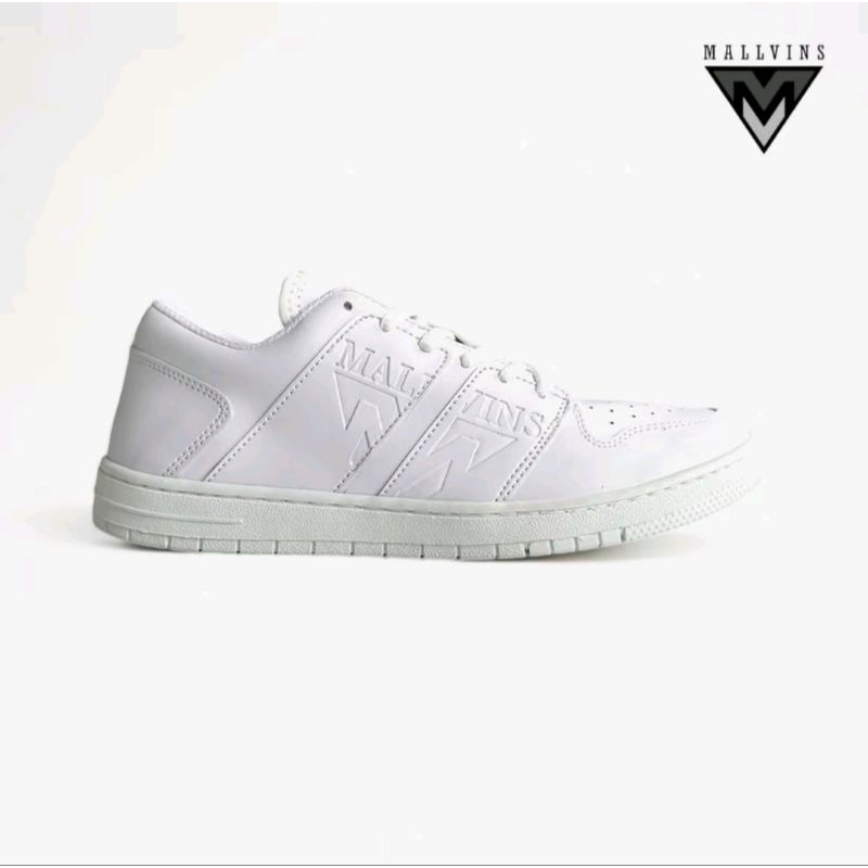 Mallvins Wijaya Sepatu Sneakers Pria Full White series
