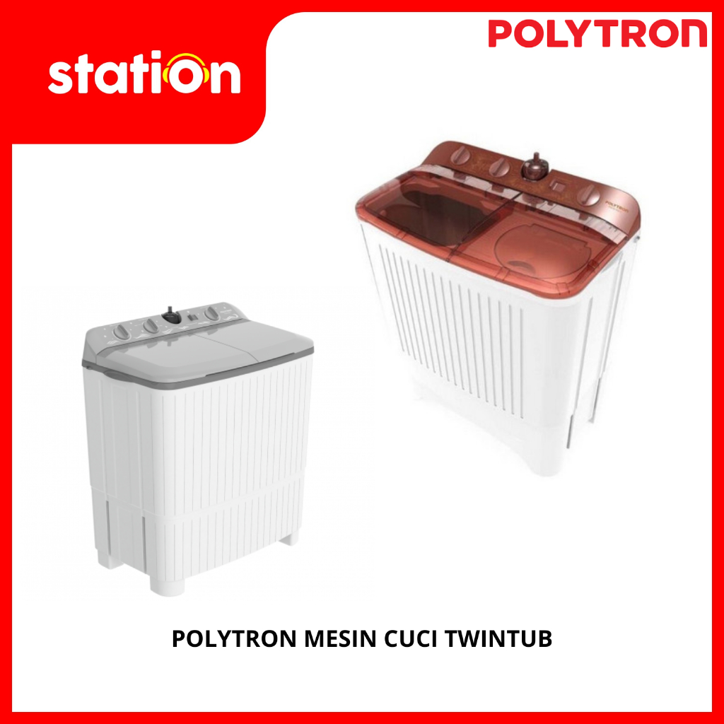 POLYTRON MESIN CUCI TWIN TUB 9 KG GIANT SERIES HIJAB