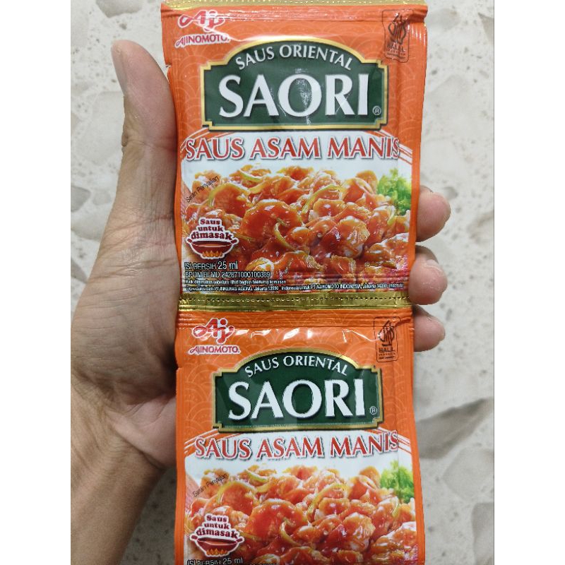 

Saus Asam Manis Saori Kemasan 1 Renceng isi 10 Sachet