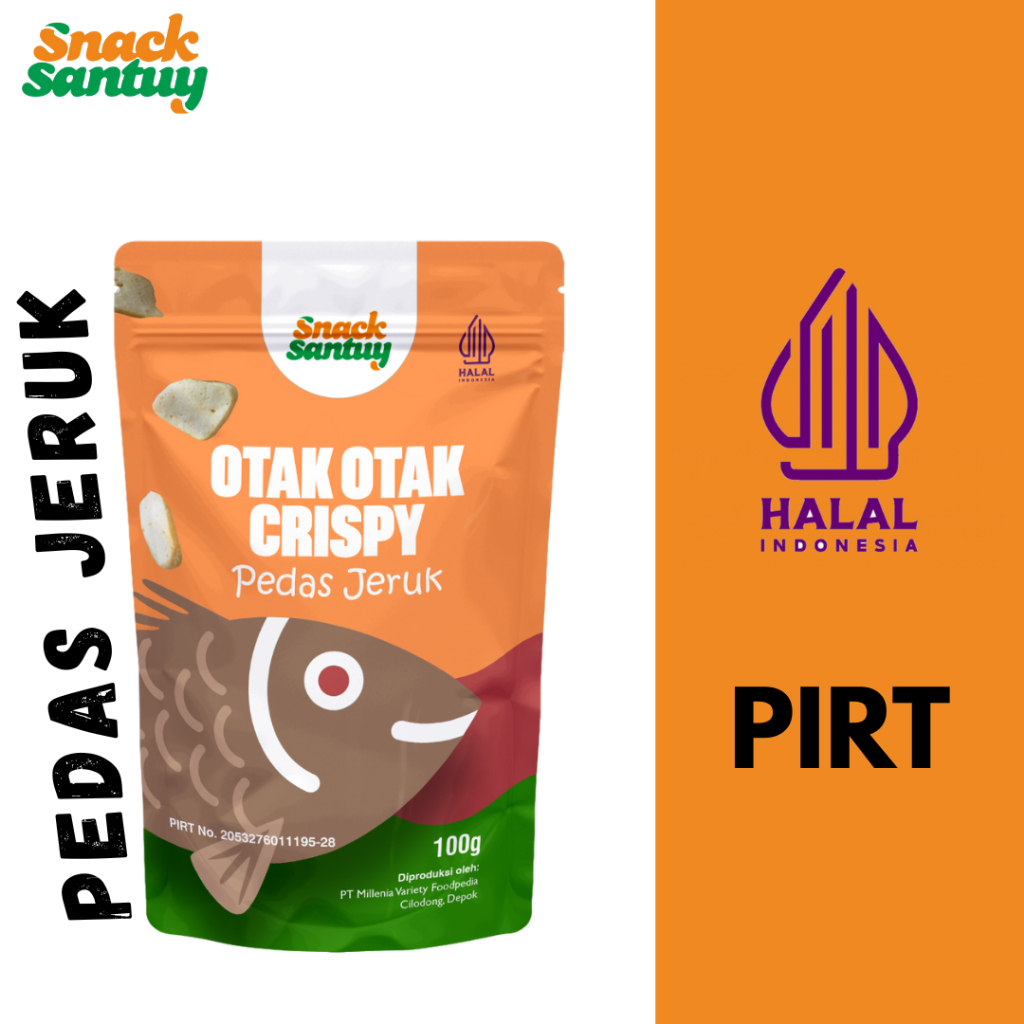 

SNACK SANTUY otak otak crispy pedas jeruk 100 gram