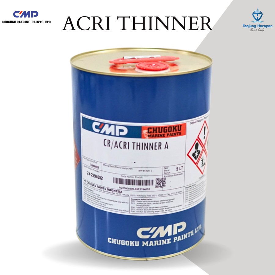 ready THINNER KAPAL / CAT CHUGOKU ACRI THINNER A / MARINE PAINT THINNER ACRI