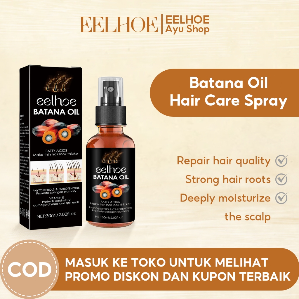 Eelhoe batana oil penumbuh rambut Batana Oil Hair Growth Spray Hair Nourishing Essential Oil Anti Ha