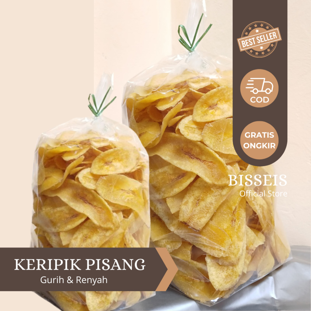 

Keripik Pisang Asin Gurih 250gram/500gram/1 kg Best Quality Bisa COD Free Ongkir Terlaris Termurah