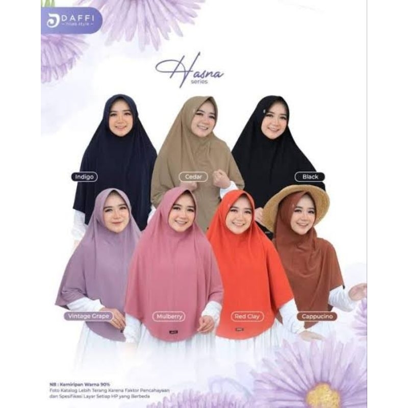 Jilbab Instan Bergo Hasna By Daffi Ori Hijab Simple Jumbo Syari