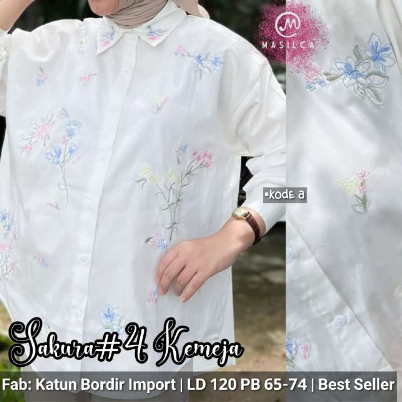 BAJU ATASAN JUMBO PUTIH WANITA (BAHAN BAGUS)
