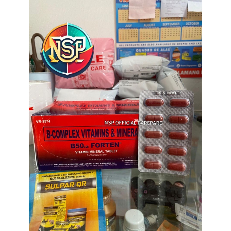 B50 Forten vitamin ayam || satu papan