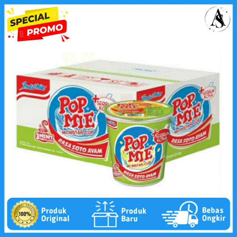 

POP MIE KUAH UKURAN BESAR MIX ALL VARIAN 1 DUS ISI (24 CUP)