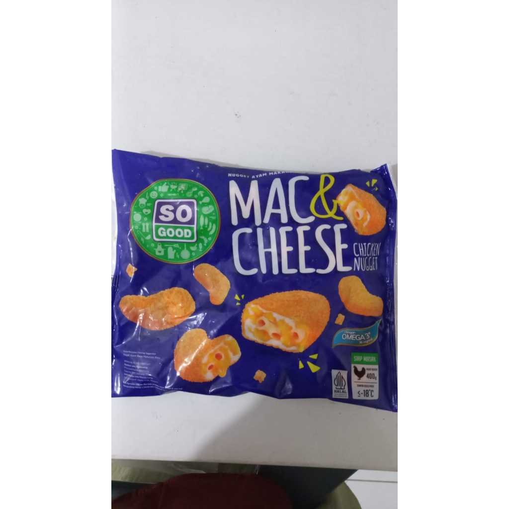 

SO GOOD NUGGET MAC & CHEESE 400 GRS/ SG Mac & Cheese/ NAGET MAKARONI KEJU