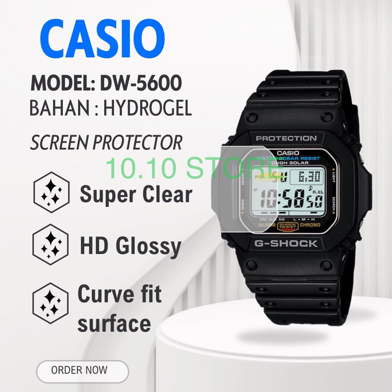 ANTIGORES SCREEN PROTECTOR JAM TANGAN CASIO DW-5600 DW 5600 DW5600 PELINDUNG KACA / PELINDUNG LAYAR 