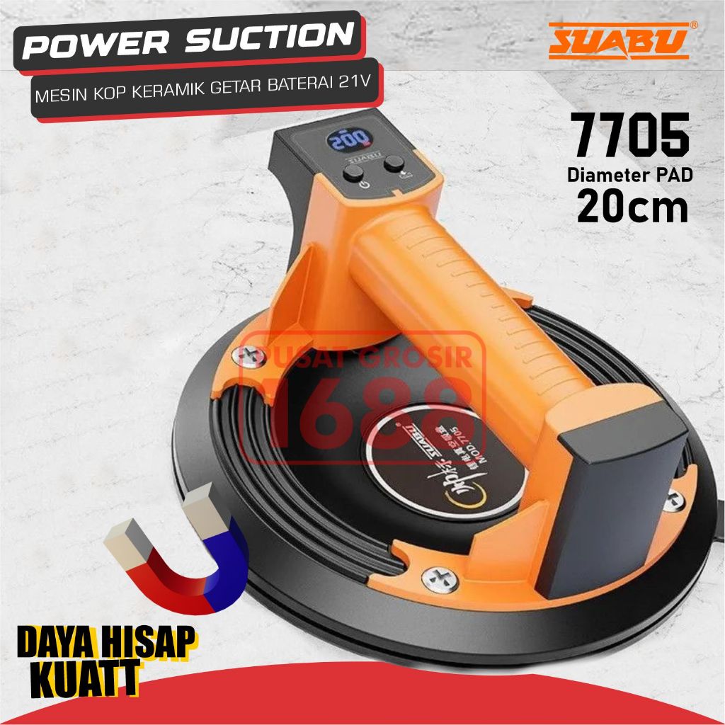 Mesin Pasang Keramik Ubin Mesin Getar Hisap Powerful Suction USB