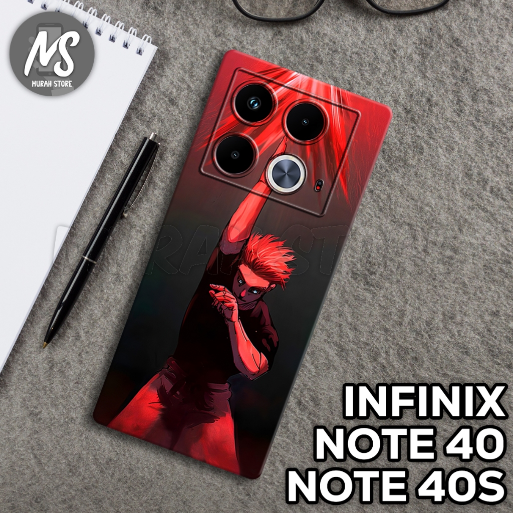 MS8 | Case INFINIX NOTE 40 | Gambar Motif ANIME | Casing | Kesing | Pelindung HP
