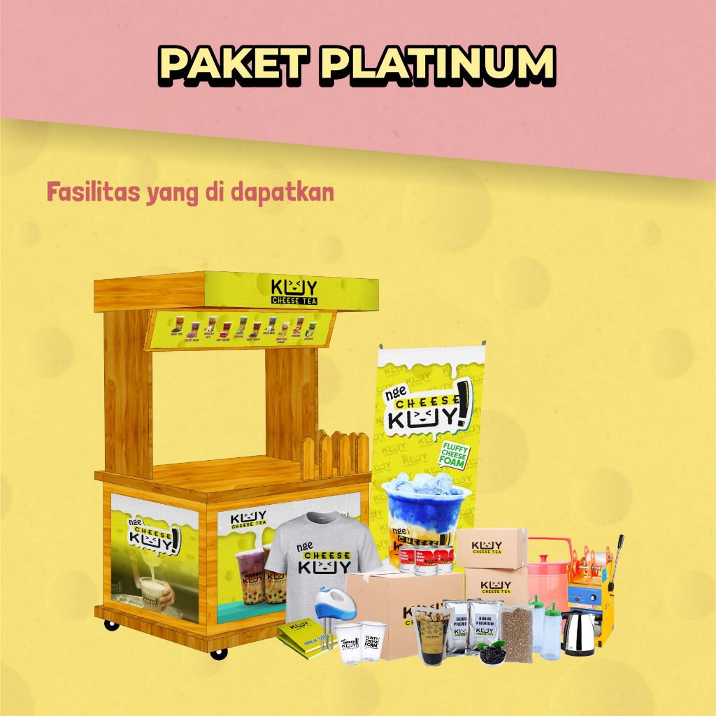 

Usaha Minuman Cheese Tea Menguntungkan Siap Jualan - Paket Platinum