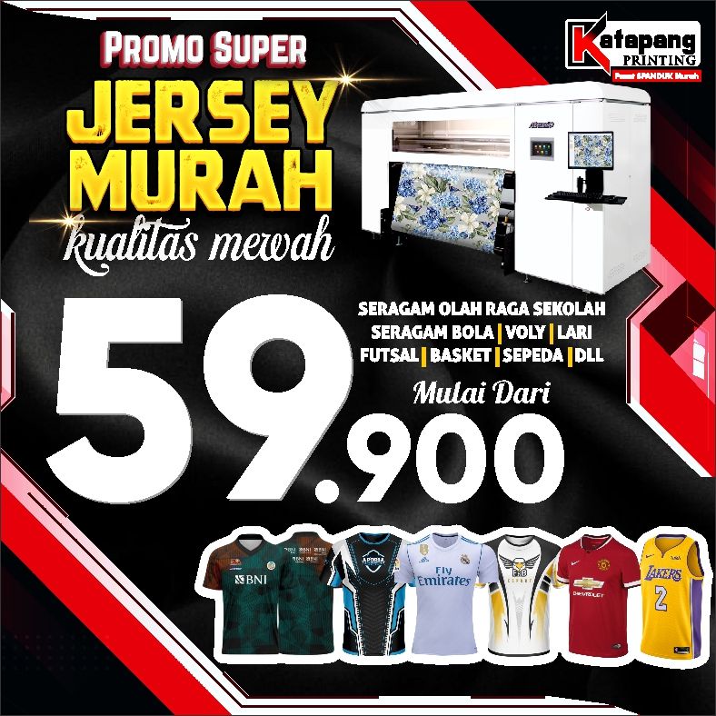 Jersey Full Print Custom | Jersey Futsal | Jersey Sepak Bola | Jersey Sepeda | Murah | Berkualitas