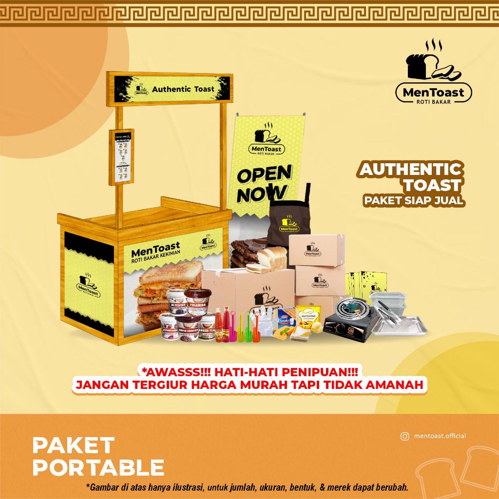 

Bisnis Makanan Roti Kekinian - Paket Portable