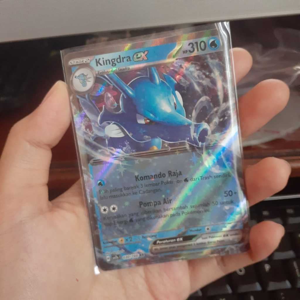 Kingdra EX RR SV7S 030/166 Pokemon TCG Indonesia Trading Card Game Toys