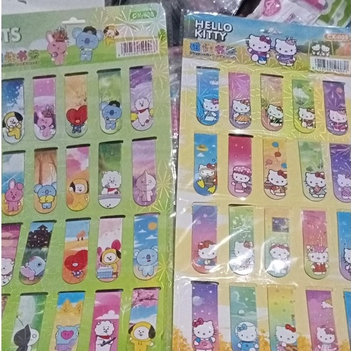 

Pembatas Buku / Pembatas Buku Magnet / Sticky Note / Fanci Karakter