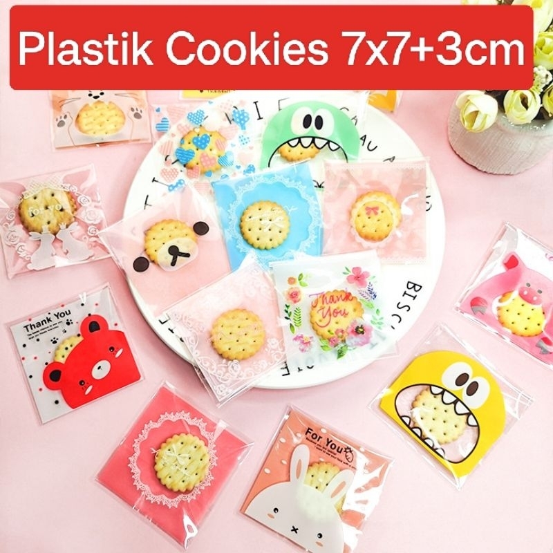 

PLASTIK COOKIES UKURAN 7X7CM ISI 100 LEMBAR DENGAN SEALEN PLASTIK COOKIES MOTIF LUCU ESTETIK PLASTIK KUE PLASTIK OPP MOTIF BAGUS
