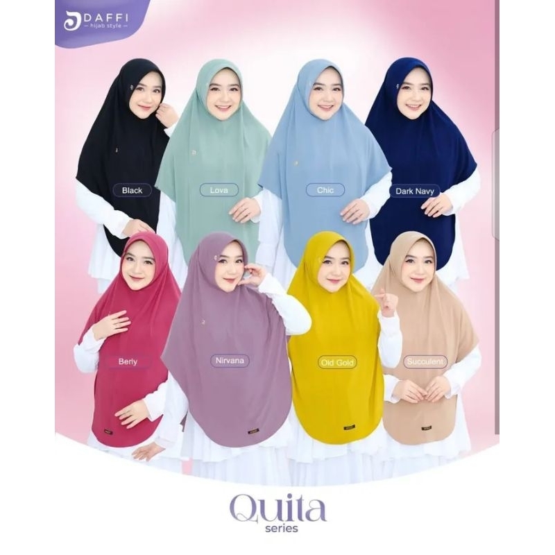 Jilbab Instan Bergo Quita By Daffi Hijab Jumbo Simple Syari