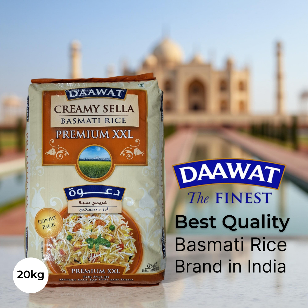 

BERAS BASMATI DAAWAT CREAMY SELLA 20 KG