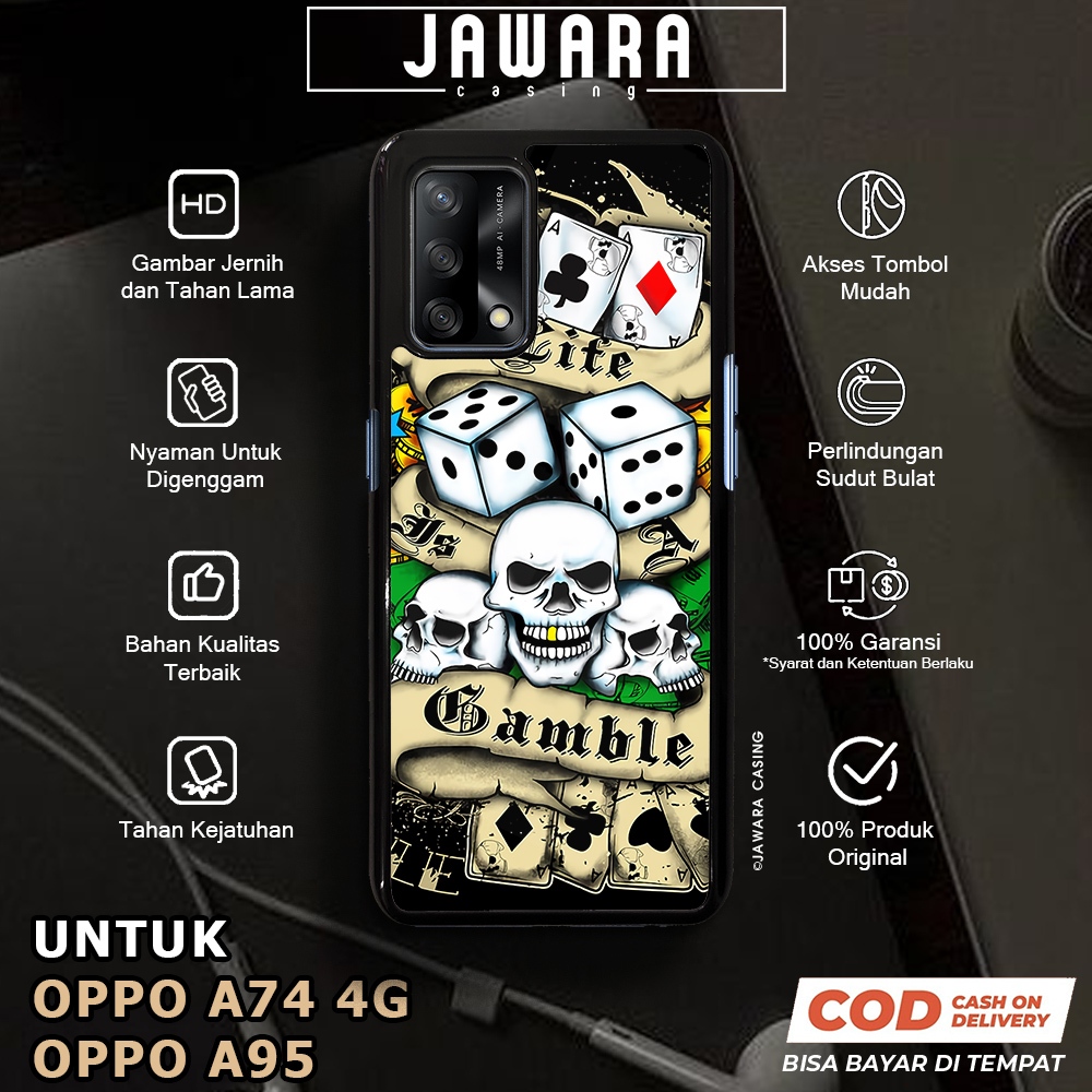 Case Oppo A74 4G A95 Casing Oppo A74 4G A95 [GMBLR] Premium Case Glossy Case Hp Oppo Jawara Casing H