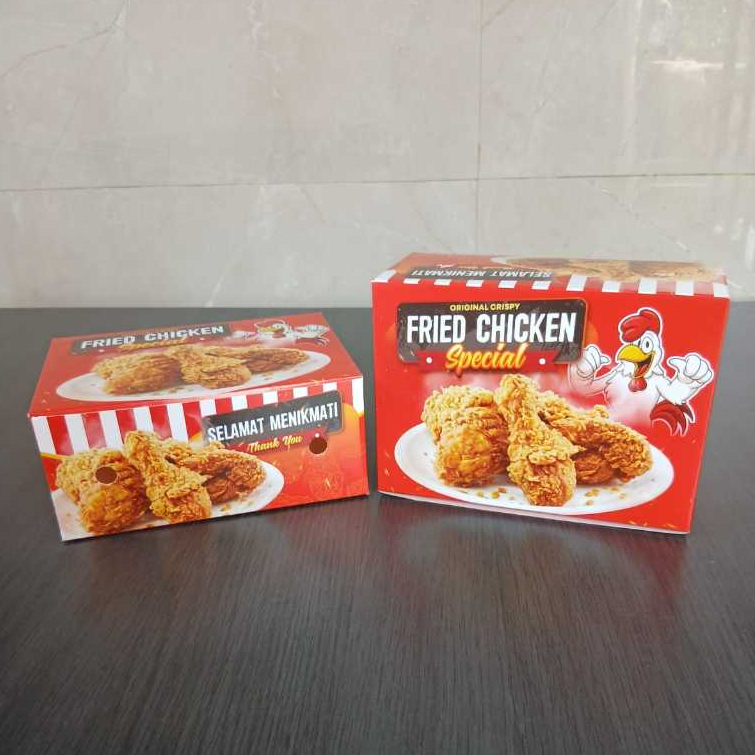 

100 Pcs Dus Ayam Goreng/ Fried Chicken Ukuran 12x16