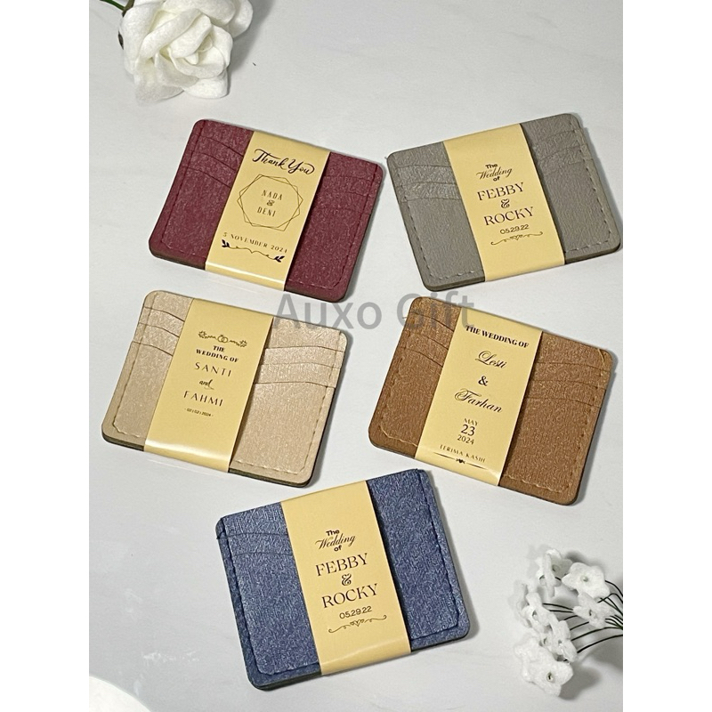 CARD HOLDER SOUVENIR PERNIKAHAN - DOMPET KECIL SOUVENIR - DOMPET KARTU - TEMPAT KARTU