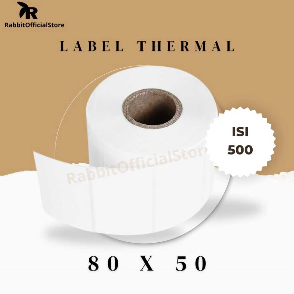 

Stiker Label Barcode Thermal [80 x 50] Label Barcode Olshop Label Pengiriman 80x50 mm Isi 500 Pcs