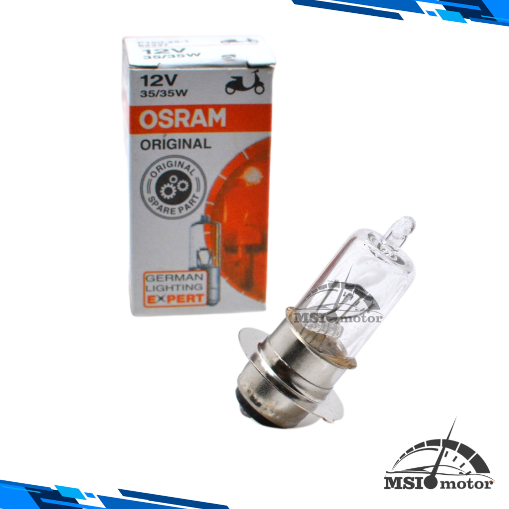 Bohlam Depan Osram Halogen 18W/12V Bebek matic Lampu depan motor