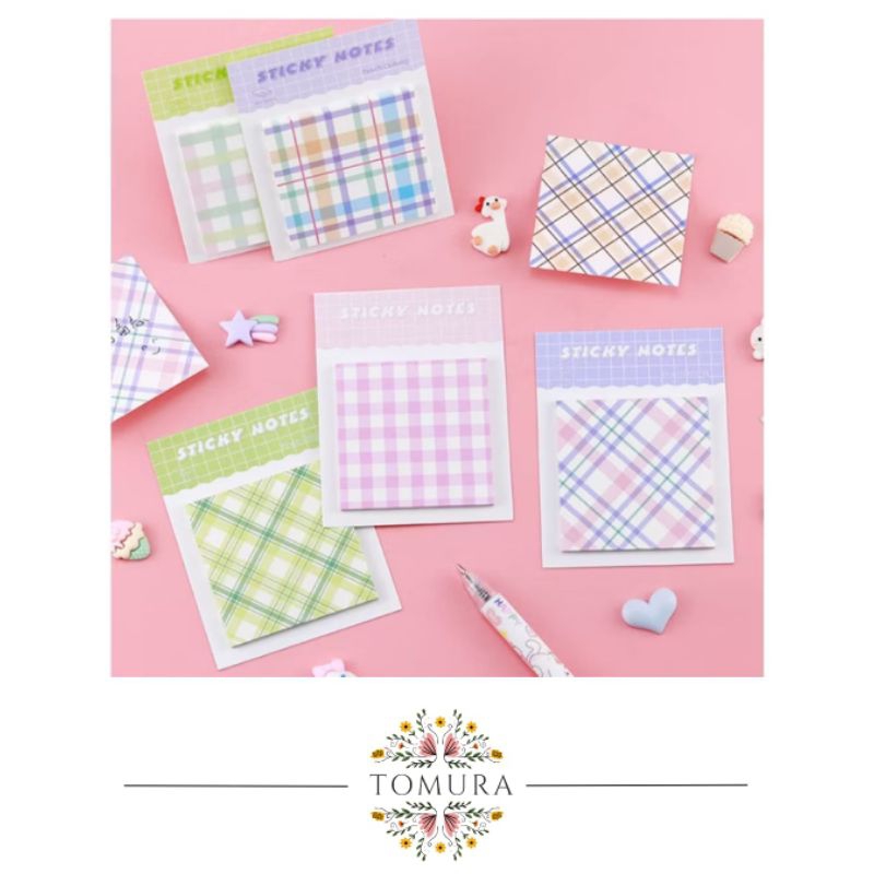 

Sticky Notes Motif Gradasi Garis Tempelan Kertas Catatan Memo Note Gradasi Lucu Murah Stationary