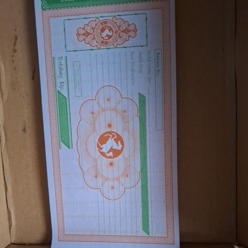 (per lembar) kuitansi business  silver horse 23x12.5cm