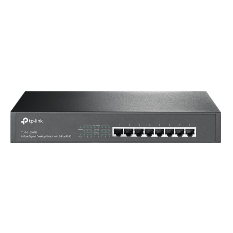TP-Link TL-SG1008PE 8 Port PoE+ Gigabit Rackmount Desktop Unmanaged Switch Router