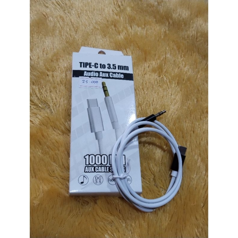 KABEL AUDIO AUX TIPE-C TO 3,5 MM