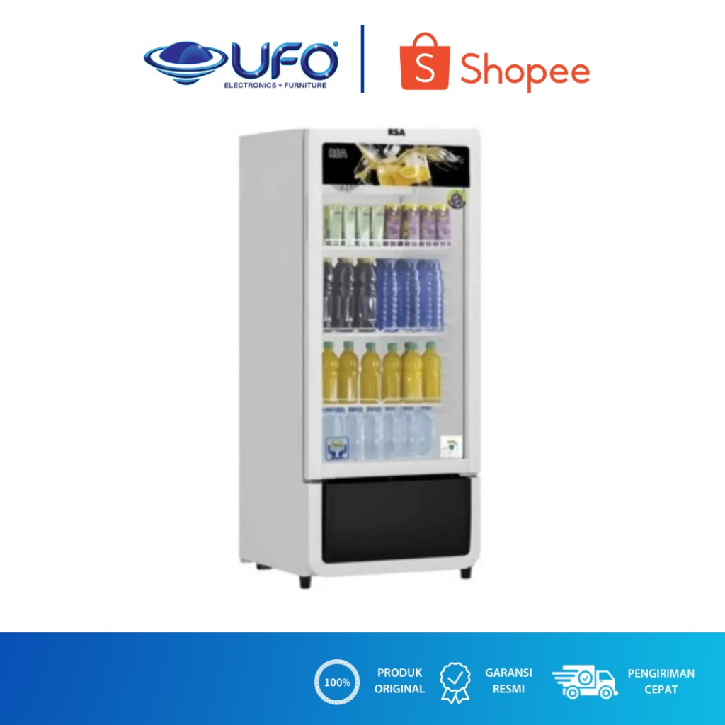 RSA SHOWCASE 1 PINTU 200 LITER RUBY200