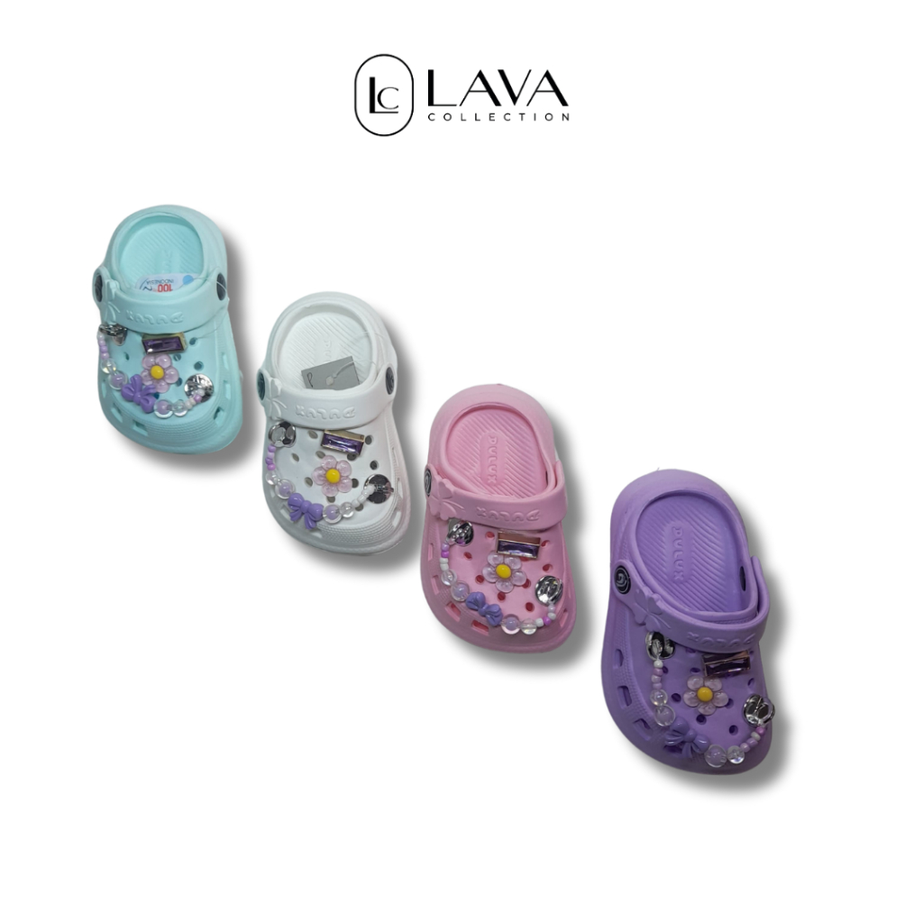 LAVA - Sandal Baim Anak Sandal Crocs Sandal Fuji Charm Dulux