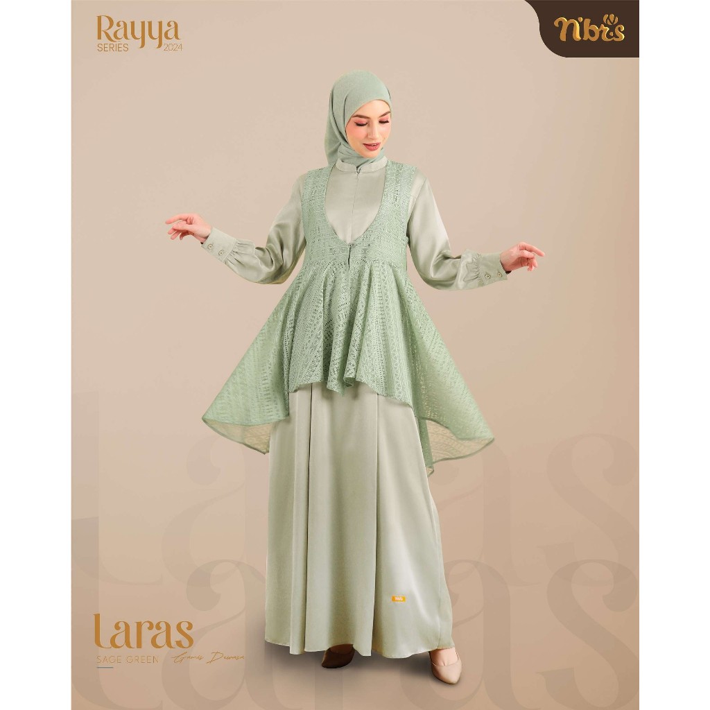 LARAS GAMIS - NIBRAS/GAMIS KEKINIAN/OUTFIT FORMAL/GAMIS PREMIUM
