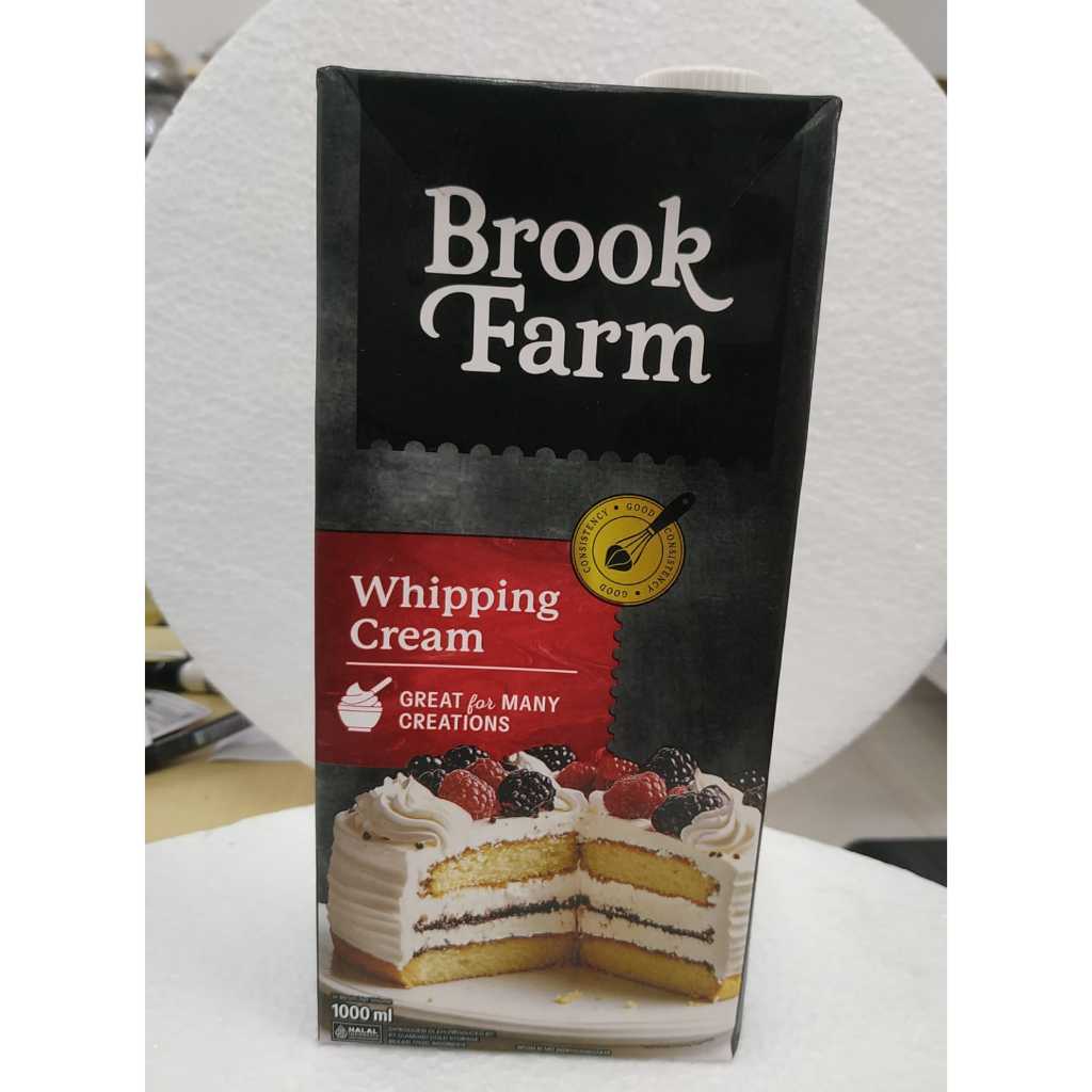 

BrookFarm Whipping Cream 1 lt Whip krim Non Dairy Cream