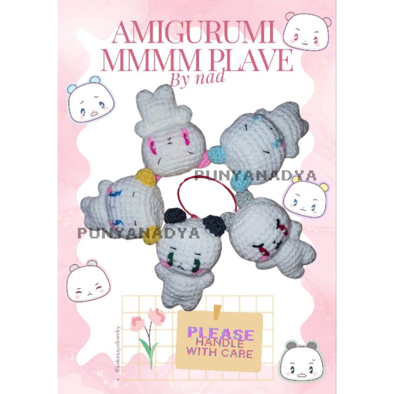 [Plave-L] amigurumi MMMM plave | gantungan kunci lucu | plush plave | miimu | muhmo | meymu | meowmi