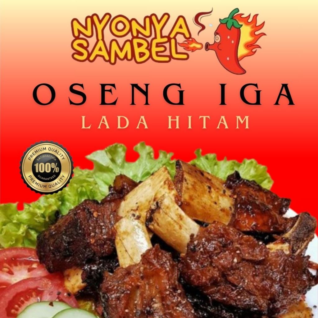 

OSENG IGA LADA HITAM NYONYA SAMBEL UKURAN 150 gr dan 250 gr