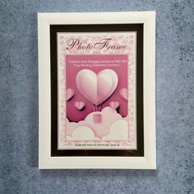 Bingkai foto frame putih pigura minimalis