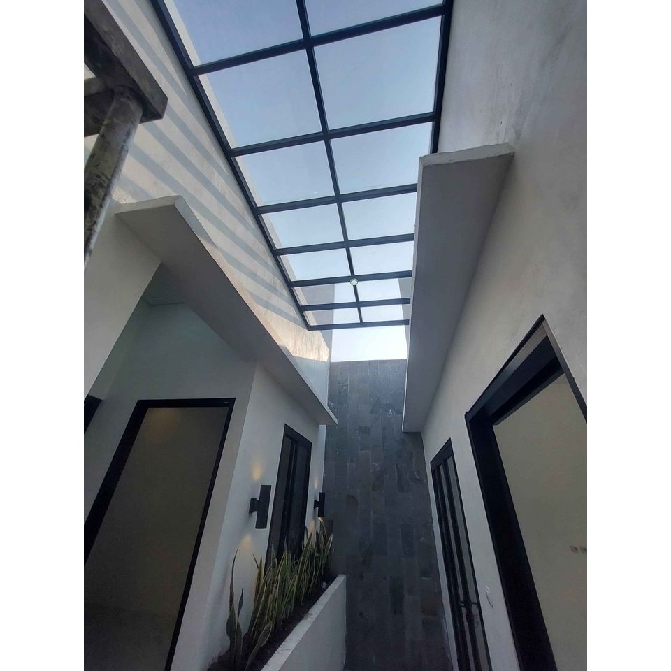 Kanopi solarflat 3mm sidoarjo surabaya / kanopi taman