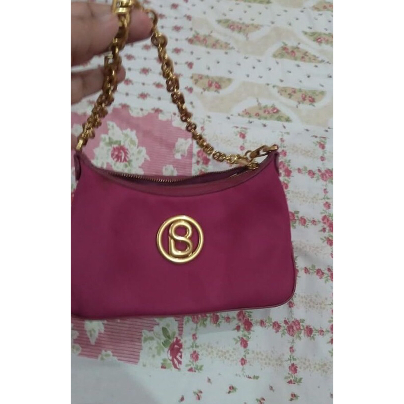 prelove Luana nylon bag plum buttonscarves