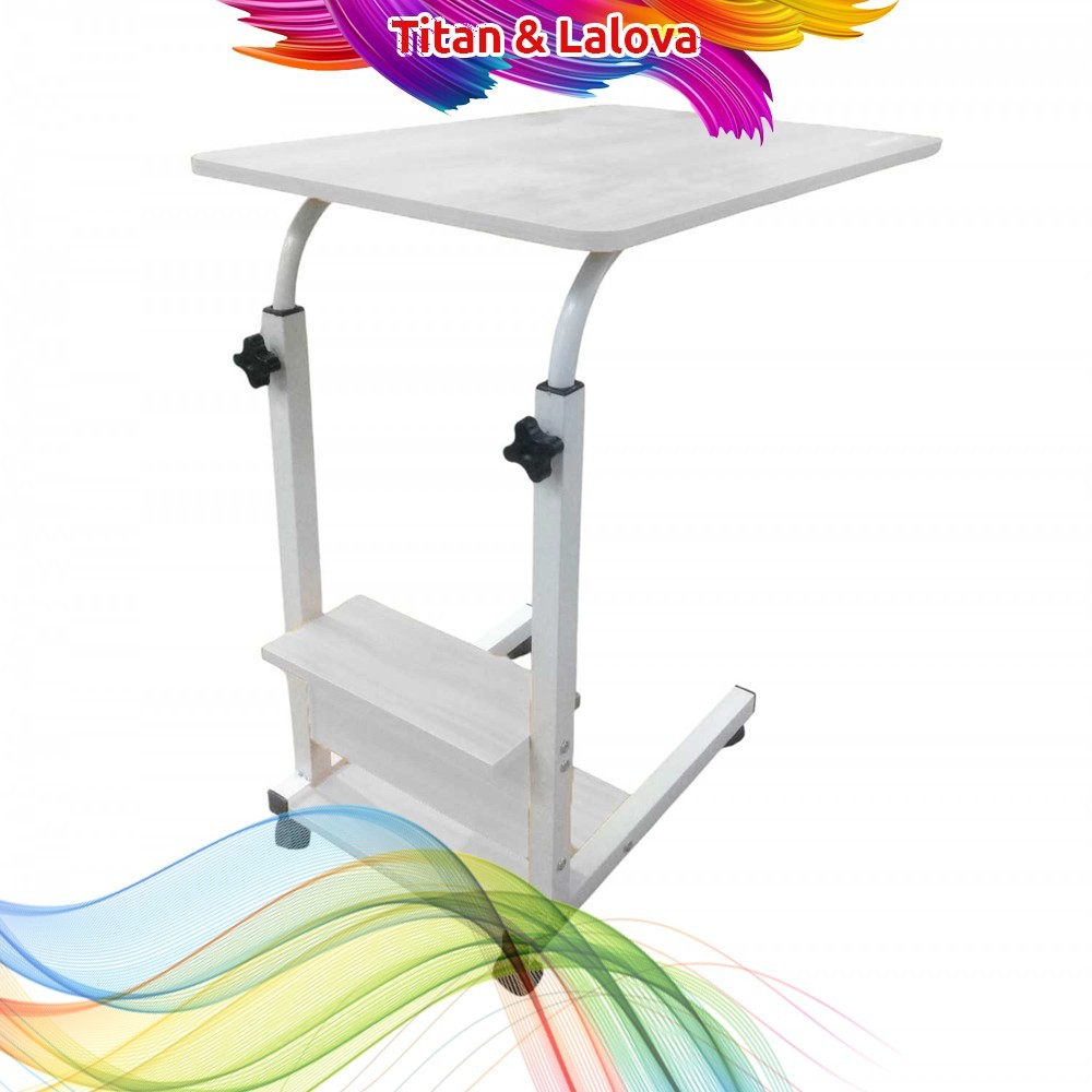 Meja Rak Laptop Adjustable Portable dengan 1 Rak - ND03