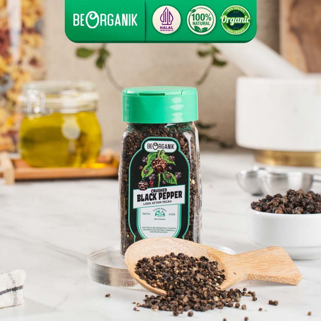 

Beorganik Crushed Black Pepper / Lada Hitam Pecah