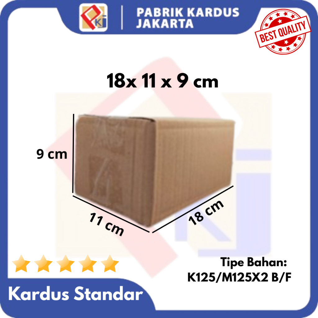 

Karton Box Uk 18x11x9 cm | Kardus Kecil | Dus Polos | Kardus Aksesoris