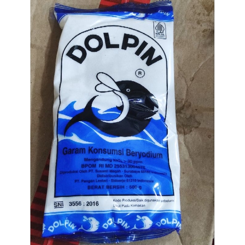 

Garam Dolpin 500 gr Premium Bumbu Dapur Asin 500gr