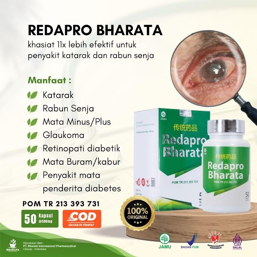 Obat Mata Katarak Redapro Bharata  Original 100% Paling Ampuh